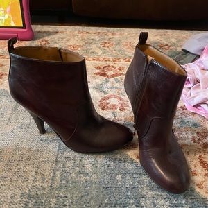 Brown Leather Booties
